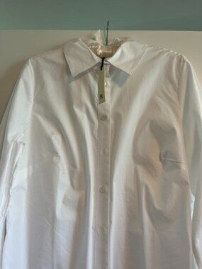 BANANA REPUBLIC - LONG SLEEVE BUTTON DOWN WHITE BLOUSE - SIZE 12